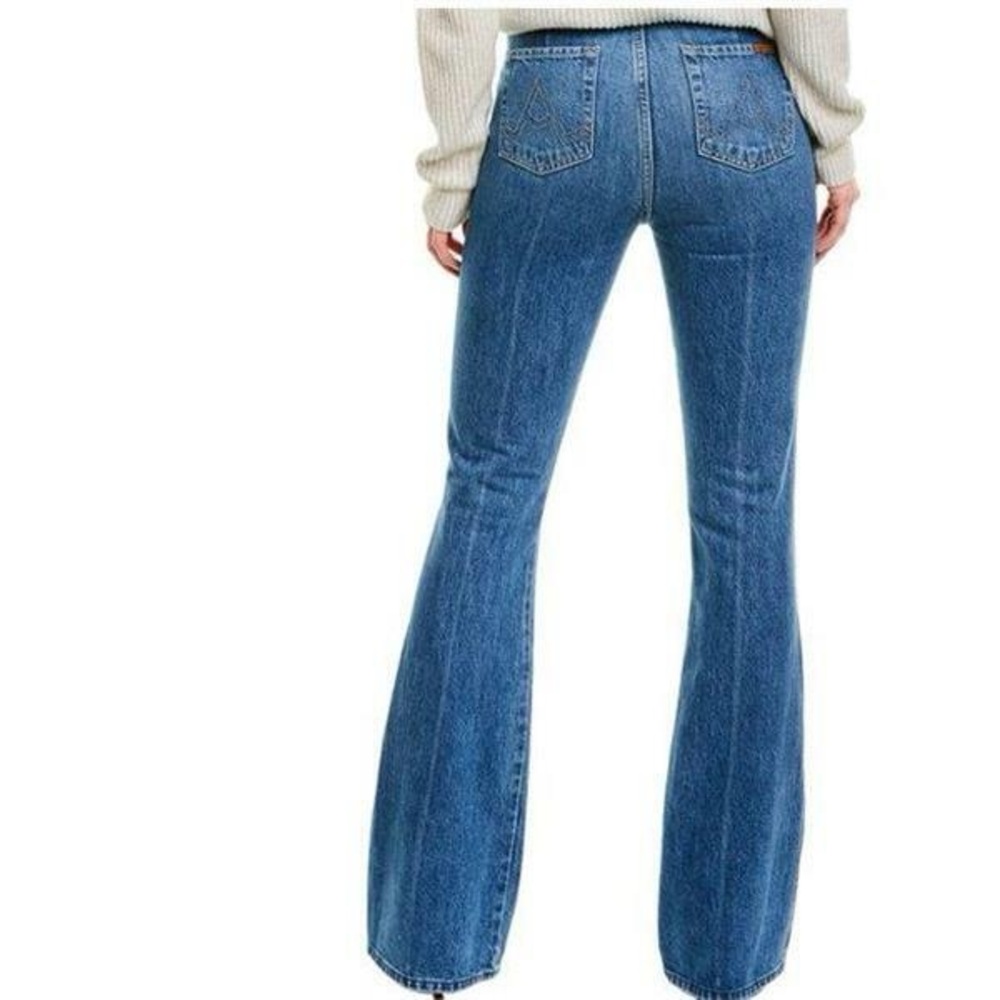 7 For All Mankind Modern A-Pocket Flare Jeans Blue Size 32 High Rise